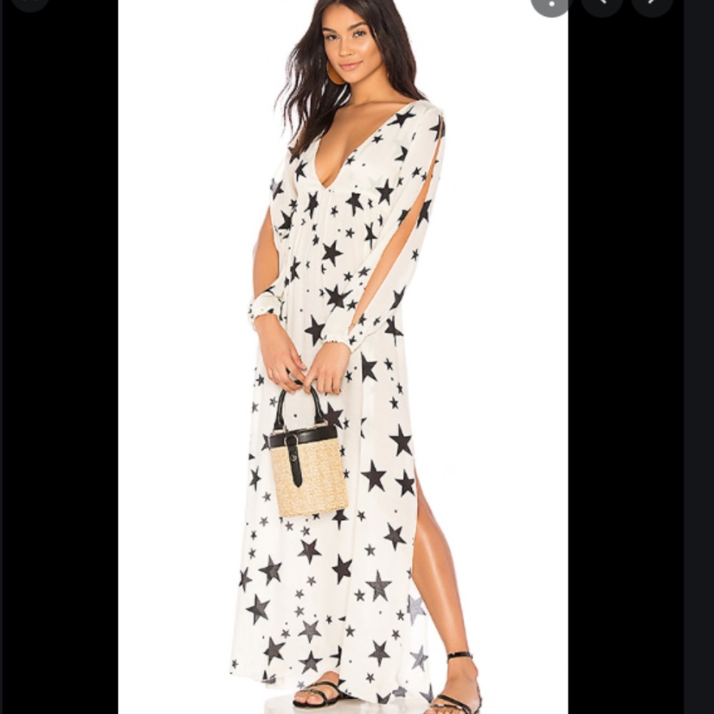 Chaser swim maxi cover up stars M